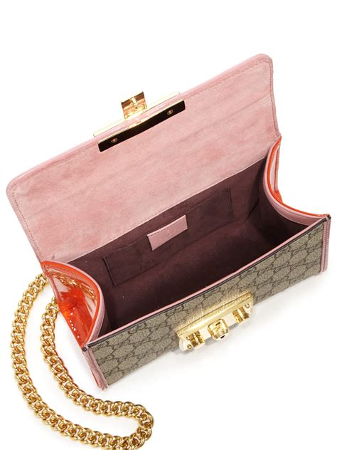 gucci padlock pink flower bag|genuine gucci padlock bag.